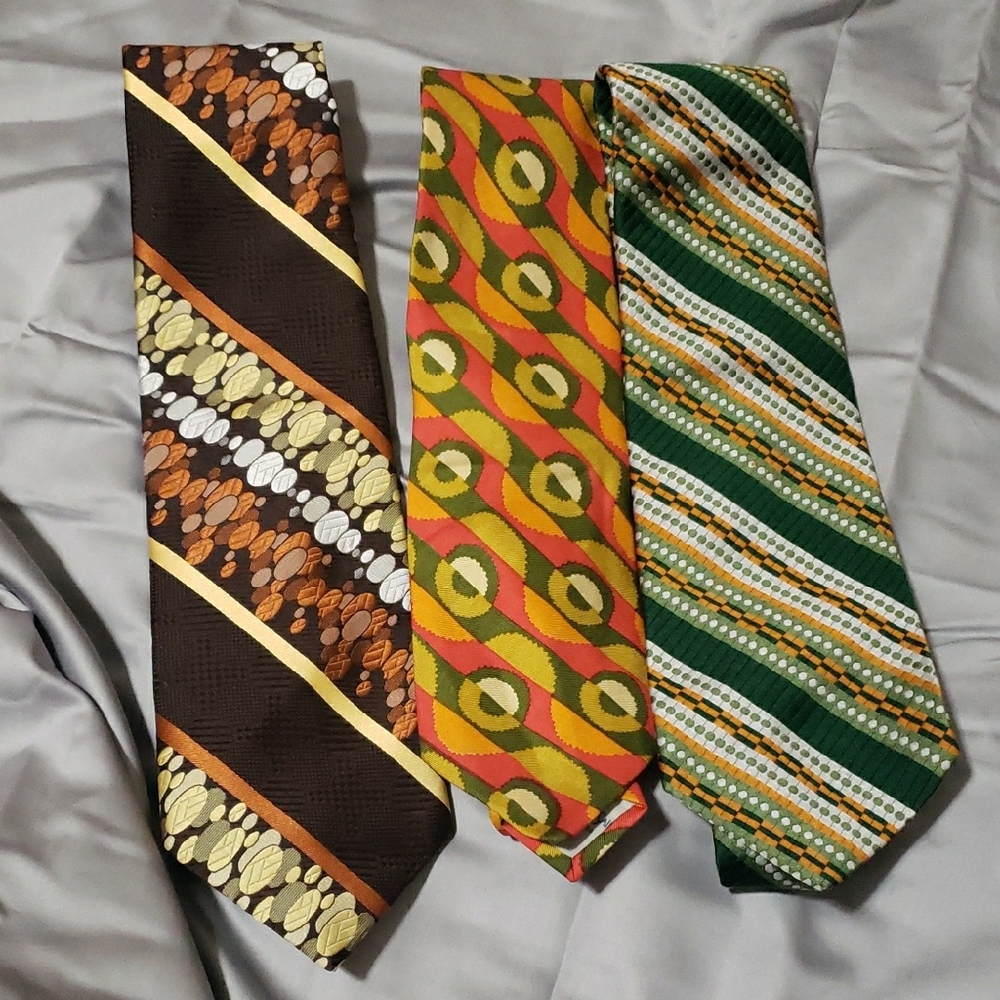 Men's Multicolor Patterned Ties Set